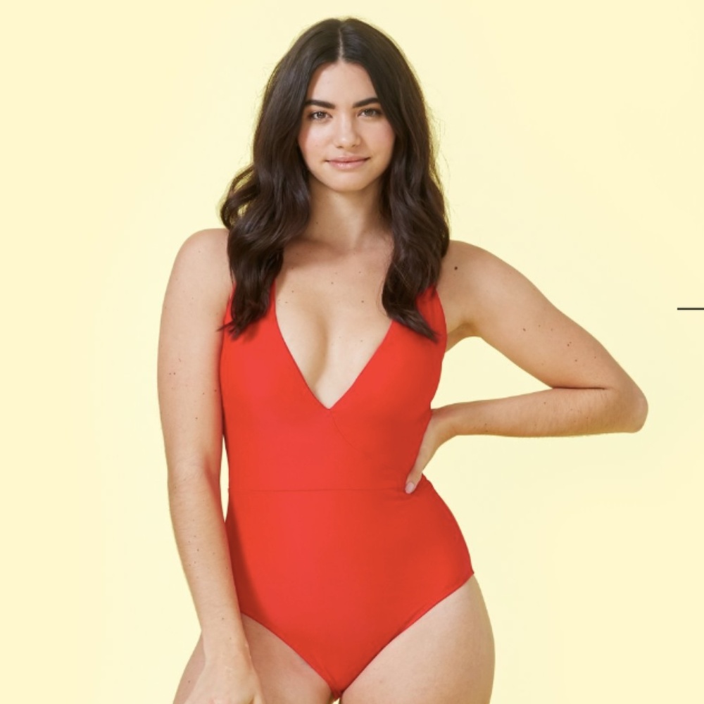 NEW Summersalt one-piece: "Deep Dive" (Red, Sz 8)